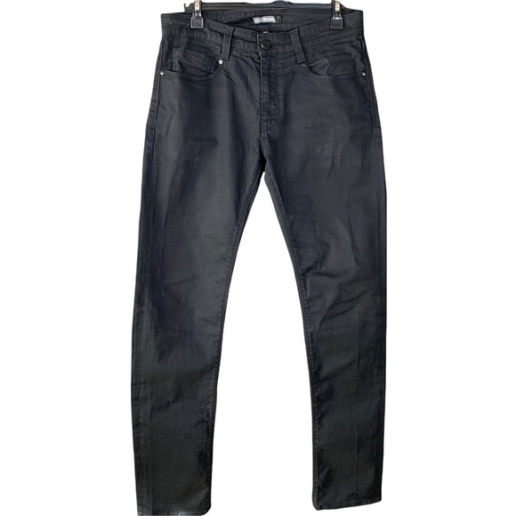 Saba Denim Jeans Men Size 32 Straight Leg Stretch Black 5 Pocket - Picture 1 of 9